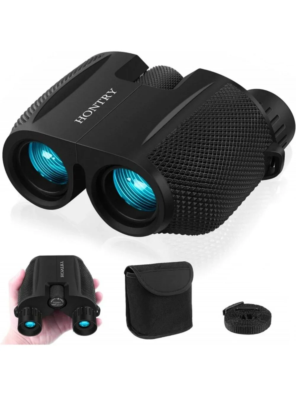 Compact 10x25 Binoculars for Adults & Kids - Perfect for Bird Watching, Concerts